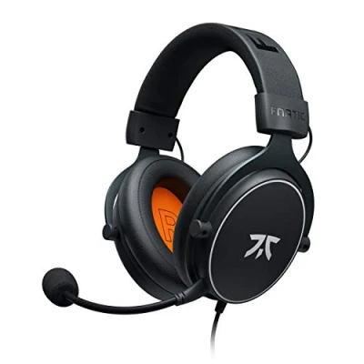 Abbildung von Fnatic React Gaming Headset für E Sports mit 53 mm Treibern Metallrahmen, Präziser Stereo Sound, Abnehmbares Broadcast Mikrofon, 3,5 Klinke, Kompatibel PC, PS4, PS5, Xbox ONE, Series X