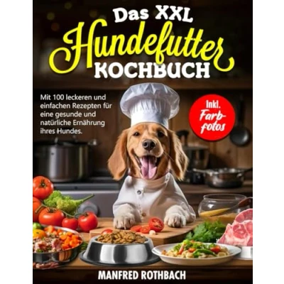 Abbildung von DAS XXL HUNDEFUTTER KOCHBUCH: Mit 100 leckeren und einfachen Rezepten für eine gesunde natürliche Ernährung ihres Hundes. Inkl. Farbfotos
