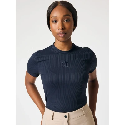 Abbildung von PS of Sweden Shirt Courtney Striped Mesh NavyVerkauft von Agradi