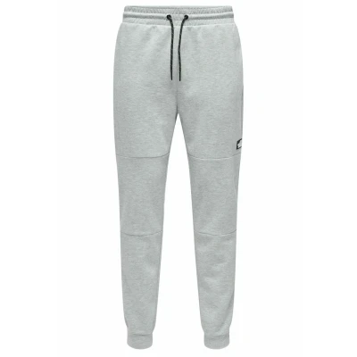 Abbildung von Only &amp; Sons Jogging Normal Geschnitten Jogginghose, Herren, Größe: Large, Light grey melange