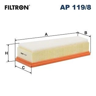 Abbildung von FILTRON AP 119/8 Luftfilter 72mm 325mm Filtereinsatz MERCEDES BENZ: E Class Saloon, S T modell