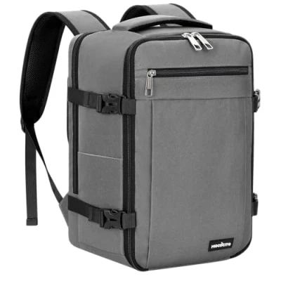 Abbildung von MOCOCITO Handgepäck Rucksack für Ryanair 40x20x25, Untersitz Kabinentasche, Maximale Größe der Kabinenreisetasche Flugtasche, Gepäck Weekender mit Schultergurt Handtasche Sporttasche 20L(Grau)