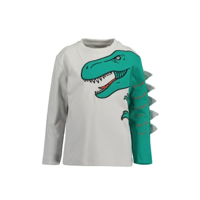 Abbildung von Blue Seven Langarm DINO Langarmshirt für Kinder, Größe: 92, Grau