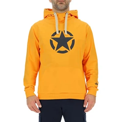 Abbildung von JEEP O102717 Y266 J Man Kapuzensweatshirt Star Großer Aufdruck J23S Nacho Yellow/Night B XXL
