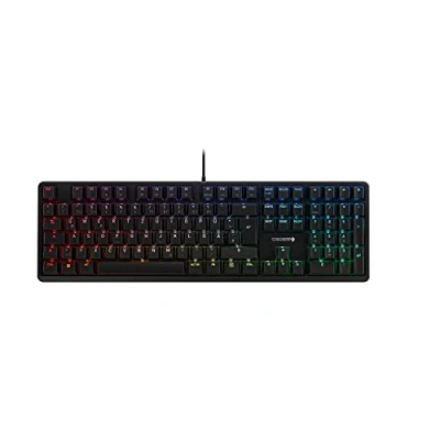 Abbildung von CHERRY G80 3000N RGB, Mechanische Gaming Tastatur mit RGB Beleuchtung, Deutsches Layout (QWERTZ), Kabelgebunden, Original MX SILENT RED Switches, Schwarz