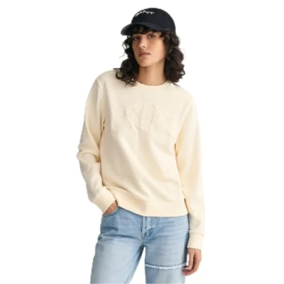Abbildung von GANT Tonal Archive Shield Sweatshirt, Damen, Größe: Medium, Linen