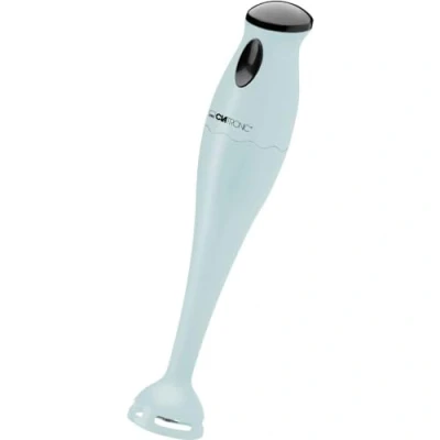 Abbildung von Clatronic Stabmixer/Pürierstab/Blender/Stab Mixer/Stick/Mixstab SM 3577; Edelstahl Schlagmesser; für Smoothie, Kürbispüree, Babybrei, Milchshake; mit Mixbehälter (500 ml); 180 Watt; mint/grün