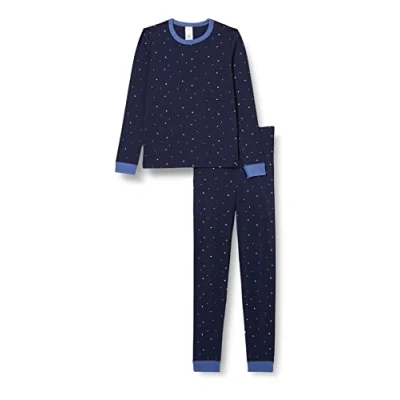 Abbildung von Schiesser Jungen Kinder Langer Schlafanzug Organic Cotton Pyjamaset, Dunkelblau (Blau), 104