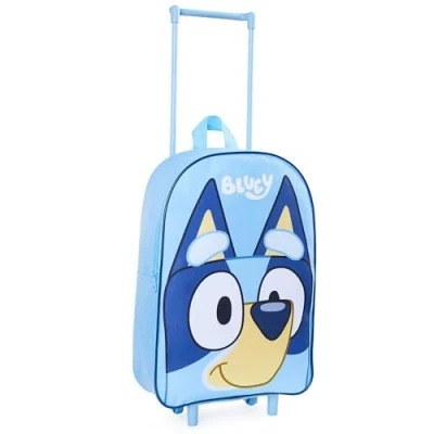 Abbildung von Bluey Koffer Kinder, Faltbarer Trolley Handgepäck Leicht 39 x 27 cm 10.5 Liter, 2 Rollen &amp; Ausziehbarem Griff