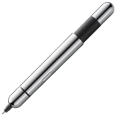 Abbildung von Lamy pico chrome Kugelschreiber Innovativer Pocket Pen Kuli mit einem Klick in Full Size Gehäuse aus Metall &amp; Strichbreite M inkl. Compactmine 22 schwarz