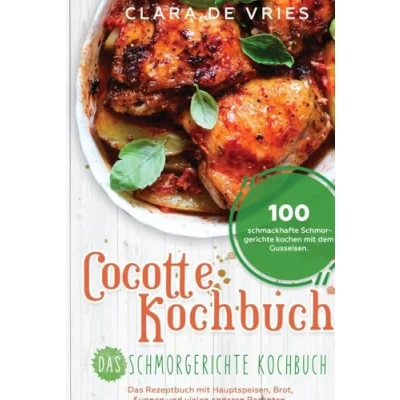 Abbildung von Cocotte Kochbuch Das Schmorgerichte Kochbuch: 100 schmackhafte kochen mit dem Gusseisen. Rezeptbuch deftig vegetarischem Brot, Suppen und vielen anderen Rezepten.