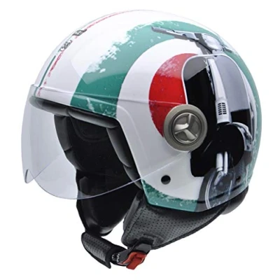 Abbildung von NZI Motorradhelm M, Italienische Flagge mit Vespa