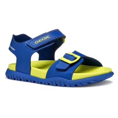 Abbildung von Geox Trekkingsandale für Kinder, Größe: 30, Royal fluo yellow Schuhe
