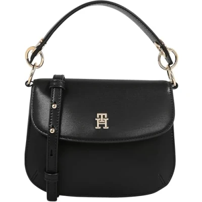 Abbildung von Tommy Hilfiger CHIC FLAP Crossover Umhängetasche, Damen, Größe: One Size, Black