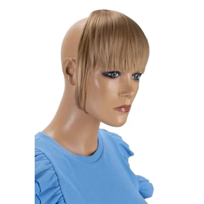Abbildung von CAISHA Pony Clip In Extensions Stirnfransen Haarteil Haarverlängerung Dunkelblond HF7 2