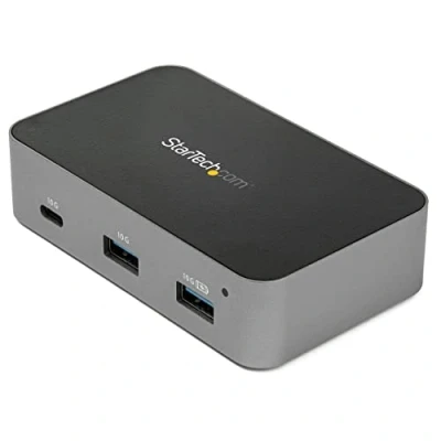 Abbildung von StarTech.com 4 Port USB C Hub (10 Gbit/s, 3x A und 1x C, 1m Hostkabel, powered, mit Netzteil)
