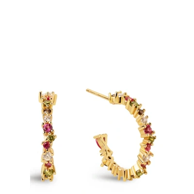 Abbildung von Singularu Estellar Colors HOOP Ohrringe goldcoloured, Damen, Größe: One Size, Gold coloured