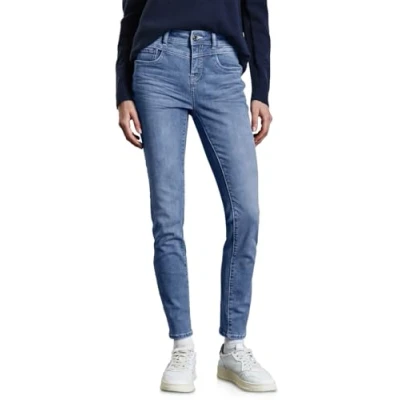 Abbildung von Street One Damen A378133 Jeans im Slim Fit, Light Blue Wash, 31W / 28L