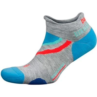 Abbildung von Balega Ultraglide Crew Laufsocken, Medium Grey/White