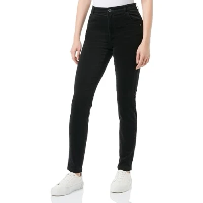 Abbildung von s.Oliver SLIM AUS Stoffhose, Damen, Größe: 34x32, Schwarz