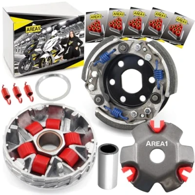 Abbildung von Area1 Tuning Variomatik + Kupplung 2Takt 50ccm Kompatibel mit Agility RS Naked Dink G Grand Heroism Like People Super8 Super9 Top Boy Vitality Cross Yager Spacer Yup