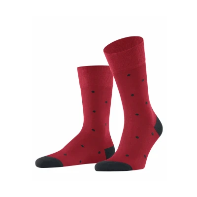 Abbildung von Falke DOT SO Socken scarlet, Herren, Größe: 39 42, Scarlet