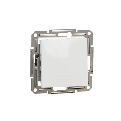 Abbildung von Schneider Electric Asfora EPH0770121D Taster 1 Fach 10 A 250 V, Unterputz, Schraubklemmmen,Weiß