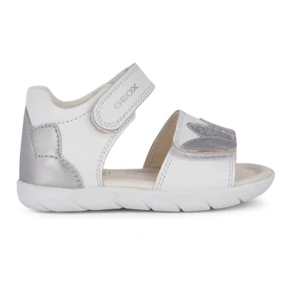 Abbildung von Geox Baby Mädchen ALUL Girl B Sandal, White/Silver, 22 EU