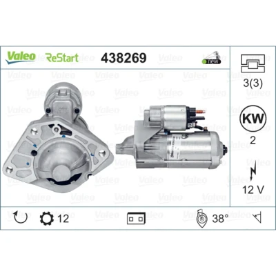 Abbildung von VALEO 438269 Anlasser 12 2 NEW STOP&amp;START ORIGINAL PART NISSAN: Qashqai / Qashqai+2 I