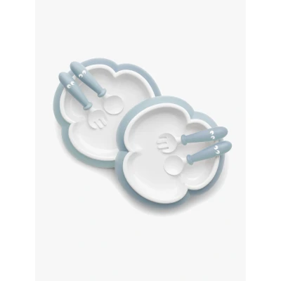 Abbildung von BabyBjörn Kinderteller Löffel &amp; Gabel 2er Set, Blau