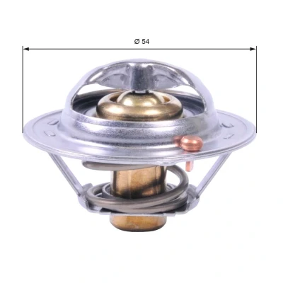 Abbildung von GATES TH41782G1 Kühlwasserthermostat 82 mit Dichtungen ohne Gehäuse HYUNDAI: ix20, H 1 Van, i20 I Hatchback, KIA: cee‘d II SORENTO