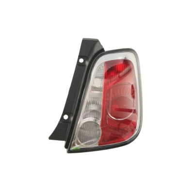 Abbildung von ALKAR 2212348 Rückleuchte rechts P21W, R10W, PY21W Gehäuse mit schwarzem Innenteil ohne Lampenträger FIAT: 500 Hatchback, C Convertible