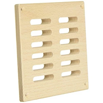 Abbildung von eliga Lüftungsgitter aus Holz, für circa 40 cm² Luftdurchlass