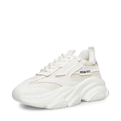 Abbildung von Steve Madden Damen Possession Sneaker, Weiss/opulenter Garten, 39 EU