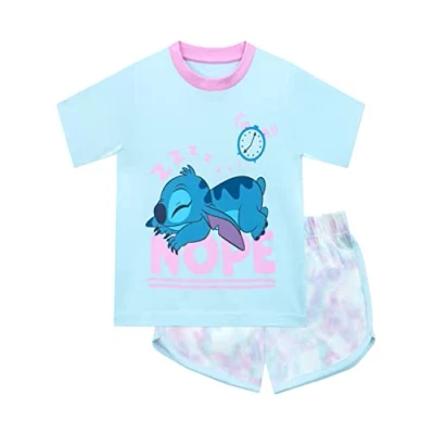 Abbildung von Disney Lilo und Stitch Schlafanzug Pyjama Mädchen Tie Dye Kinder Offizielle Merchandise 146