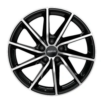 Abbildung von ALUTEC 4 loch 16Zoll 108mm Alufelge Singa Schwarz frontpoliert SIN60623P23 1 Felge 6Zoll 23mm 65.10mm