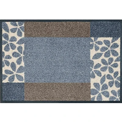 Abbildung von wash+dry Fußmatte, Florita grey 40x60 cm, innen und außen, waschbar