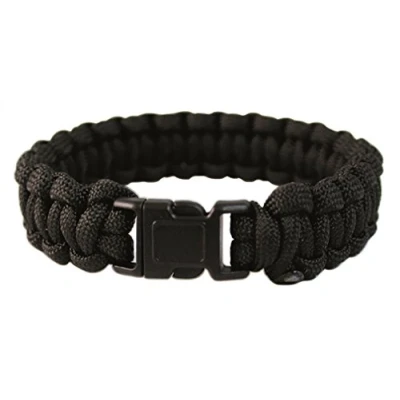 Abbildung von Mil Tec Paracord Armband, 22 mm, Schwarz, L, Polyester, Ohne Stein