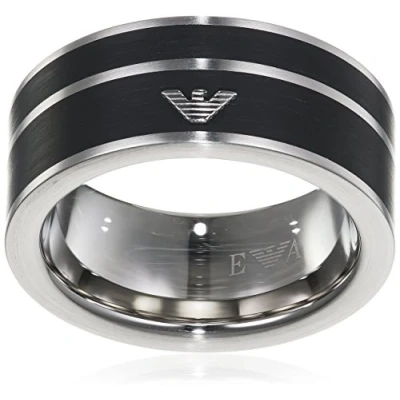 Abbildung von Emporio Armani Ring silvercoloured, Herren, Größe: 63, Silver coloured