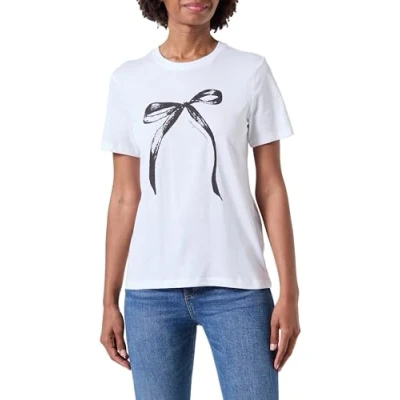 Abbildung von ONLY Damen Onlhenny Life Reg S/S Top Box JRS T Shirt, Weiß, XS EU