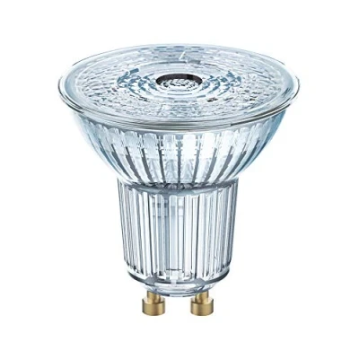 Abbildung von OSRAM PAR16 LED Reflektorlampe mit GU10 Sockel, Warmweiss (2700K), Glas Spot, 2.6W, Ersatz für 35W Reflektorlampe, STAR PAR16, 5er Pack