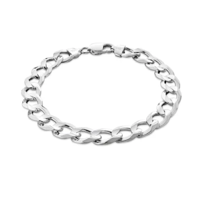 Abbildung von Herren Armband aus massivem 925 Silber nickelfrei 22 cm Länge mit Schmuckbox