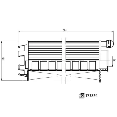 Abbildung von FEBI BILSTEIN 173829 Ölfilter mit Dichtring Filtereinsatz MERCEDES BENZ: V Class, E Class T modell, Saloon
