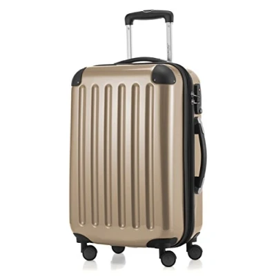 Abbildung von HAUPTSTADTKOFFER Alex Handgepäck, 55 x 38 23 cm, TSA, 4 Rollen, 42 Liter, Reisekoffer, Hartschalenkoffer, Rollkoffer, Bordgepäck Koffer, erweiterbar, Champagner