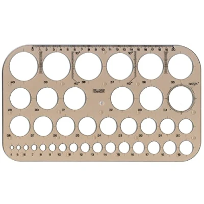 Abbildung von Koh I NOOR 074916100000 Kreis Vorlage Transparent Braun