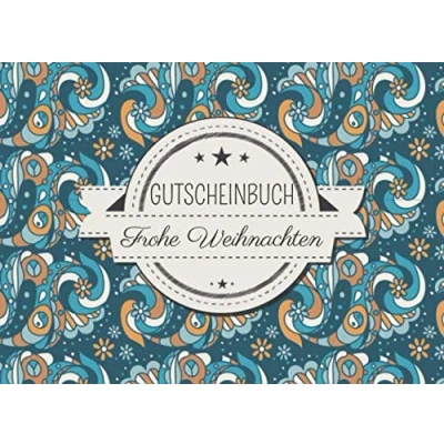 Abbildung von Gutscheinbuch Frohe Weihnachten: Geschenkheft mit vorgedruckten und blanko Gutscheinen zum Selbstgestalten Ausfüllen für den Partner, Ehemann, ... als Liebesbeweis Geschenk zu Weihnachten