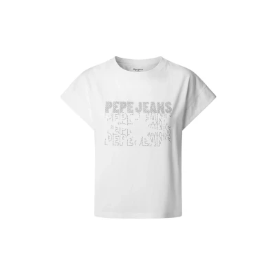 Abbildung von Pepe Jeans LIRA Tshirt print, Damen, Größe: Small, White