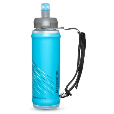 Abbildung von HydraPak Skyflask Speed (350 mL) Faltbare Wasserflasche, Weiche Flasche mit ein Daumengriff, Auslauf sichere Kappe, Blau