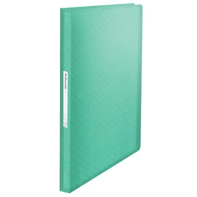 Abbildung von Esselte A4 Sichtbuch mit 80 Einsteckfächern, für 160 Blatt, zum Präsentieren, Aufbewahren oder zur Schreibtischorganisation, Prägemuster, Colour&#039;Breeze Serie, Grün, 626238