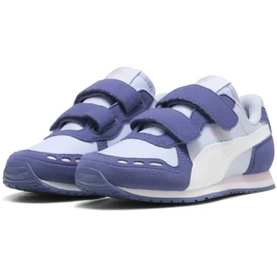 Abbildung von Puma Cabana Racer 20 Unisex Sneaker low für Kinder, Größe: 32.5, Cool weather/white/blue crystal/rose mauve Schuhe